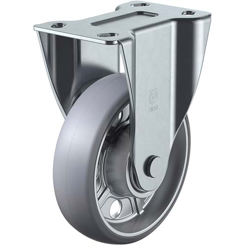 ユーエイ プレート式 固定 キャスター アルティメットウレタン 車輪径200mm PMタイプ PMR型 取付寸法112×63 PMR-200AUU