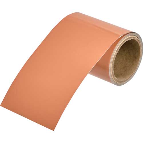 TRUSCO 配管識別テープ 薄い黄赤(2.5YR7/6)(電気関係)25MM幅X1M RAH-503SS