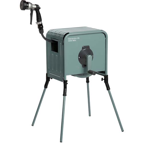 タカギ ホースリール 金属製ホースリール リフトメタル カバー付き 20m RFC320GY