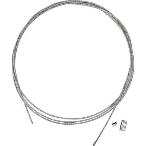 TRUSCO ステンレスワイヤカットロープ+スリーブ付 1.2パイΦ×5000mm(ステンレススリーブ2個付 ) SRCWS1.2X5M