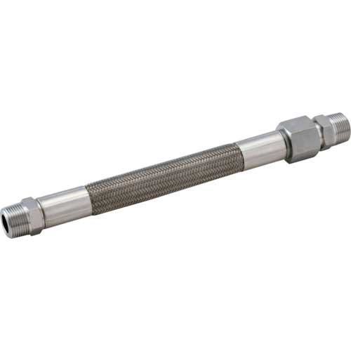 【廃番】テクノフレックス フッ素樹脂プライアブルホース T640-20Ax300L 6角ニップル+袋ナット・オスアダプター SUS304 SMSNM