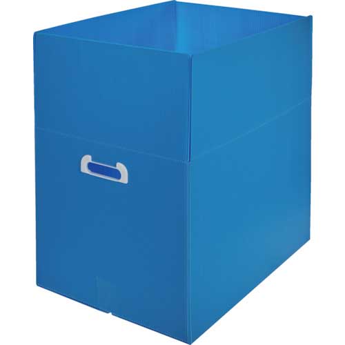 TRUSCO ダンボールプラスチックケース 5枚セット A3サイズ 取っ手穴あき 青 TDP-A3-5Bの通販|現場市場