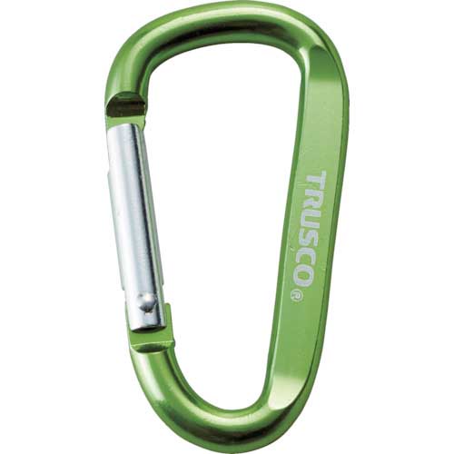 ＴＲＵＳＣＯ TKN660GNBOX まとめ買い カラビナ 線径6mmX60mm D型 グリーン100個 TRUSCO まとめ買い カラビナ 線径6mmX60mm D型 グリーン100個
