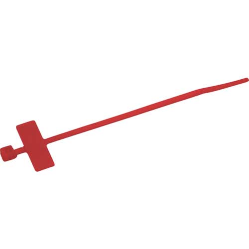 TRUSCO マーキングタイ 長さ100mm (100本入) TRMCU-100-R