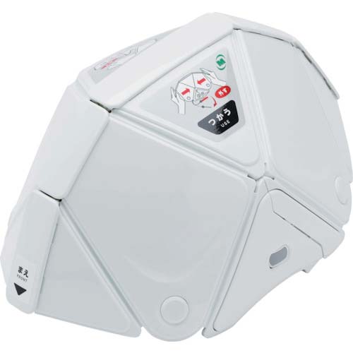 ミドリ安全 防災用折りたたみヘルメット フラットメット2 TSC-10N ホワイト TSC-10N-W