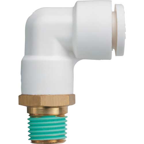 潤工社 ワンタッチ継手Wシリーズ エルボ 8mm PT1/4 WL-08-02