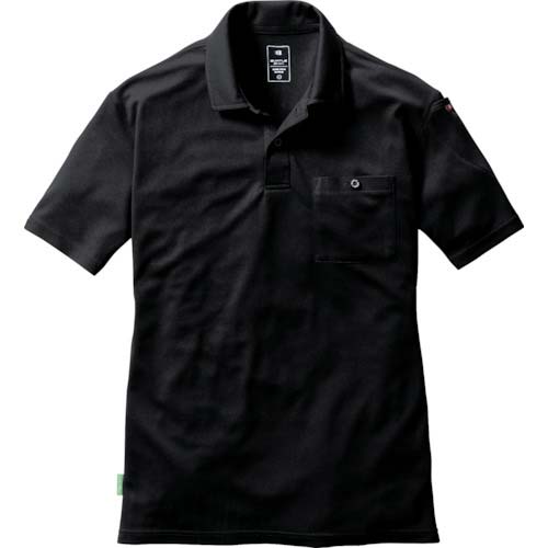 BURTLE 半袖ポロシャツ167-35-Lブラック 167-35-L