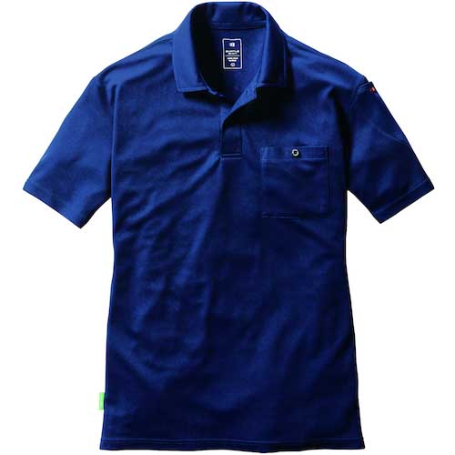 【廃番】BURTLE 半袖ポロシャツ167-3-XLネイビー 167-3-XL