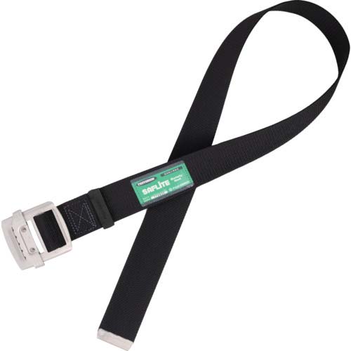 藤井電工 ツヨロン 胴ベルトのみ アルミスライドバックル 黒 Lサイズ 幅50MM×長さ1400MM TUB-NS5N-BLK-L-BP