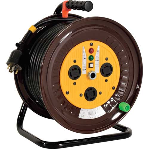 NICHIDO 三相200Vドラム ロック(引掛)式コンセントドラム(屋内型) 30m ND-E330L-20A