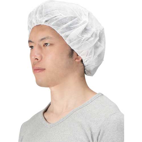 カジメイク 5004 不織布帽子 4枚組 白 フリー 5004-1-F