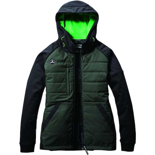 バートル ヒーターフーディジャケット3220-14-Lミルスグリーン 3220-14-L