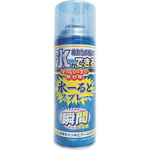 カチりん 緑十字 熱中症予防対策商品 瞬間冷却剤 氷～るどスプレー 420ml
