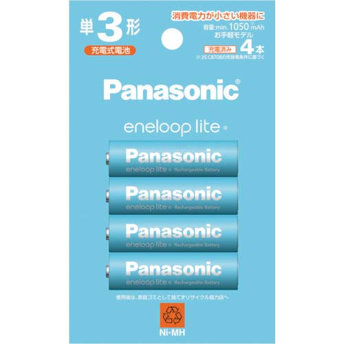 Panasonic ニッケル水素電池(エネループライト) BK-3LCD/4H