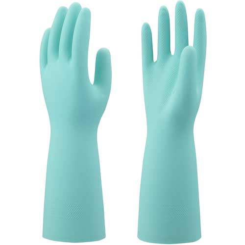 SHOWA ニトリルゴム手袋 NO138 ニトリルゴム製手袋薄手 グリーン Mサイズ NO138-MG