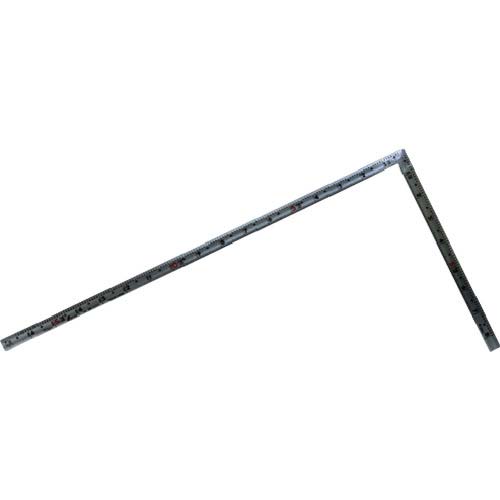 シンワ 曲尺 同厚併用 シルバー1尺6寸裏面50cm 名作赤数字入 10645