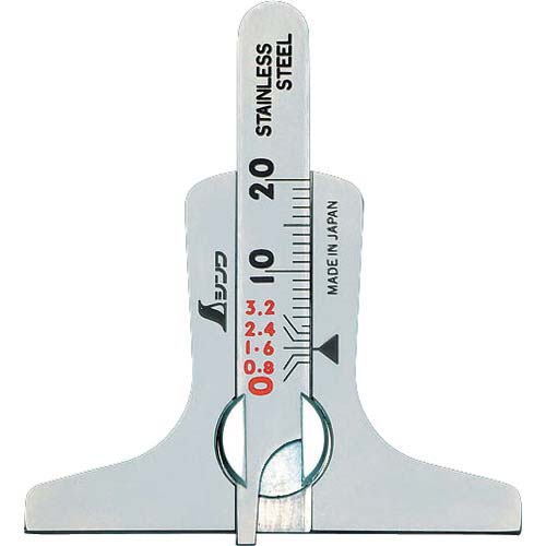 シンワ タイヤ溝測定ゲージ 19300