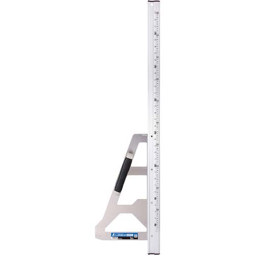 シンワ 丸ノコガイド定規 エルアングル かるぴた 1m 併用目盛 73207