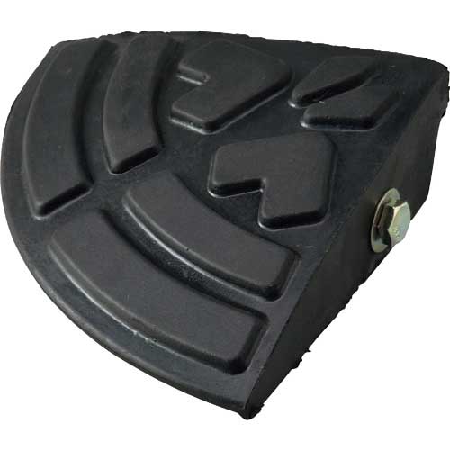 緑十字 45mm段差用プレート コーナータイプ 黒 ロードアップ6005R H45×W150×D150mm 再生ゴム製 121024