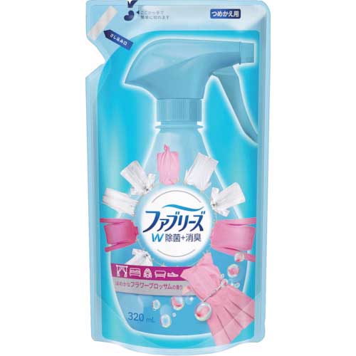 【廃番】P&G ファブリーズ W除菌+消臭 ほのかなフラワーブロッサムの香り つめかえ 320ml 221511
