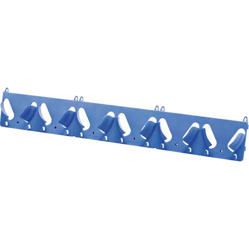 緑十字 ヘルメットラック 6個掛け用 ST820-R 240×1650mm 壁掛式 ポリプロピレン 241050