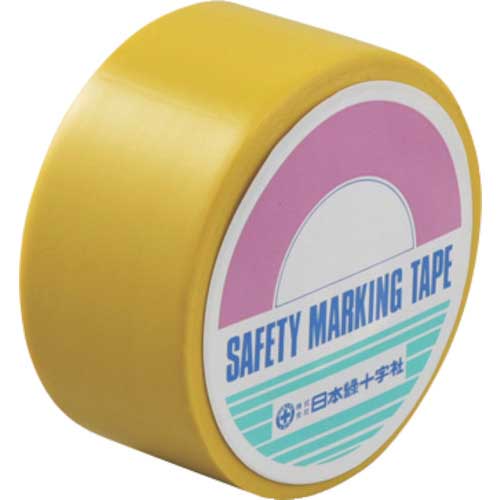 【廃番】緑十字 ビニールテープ(ラインテープ) 黄 BNT-38Y 38mm幅×20m エンビ 屋内用 267013