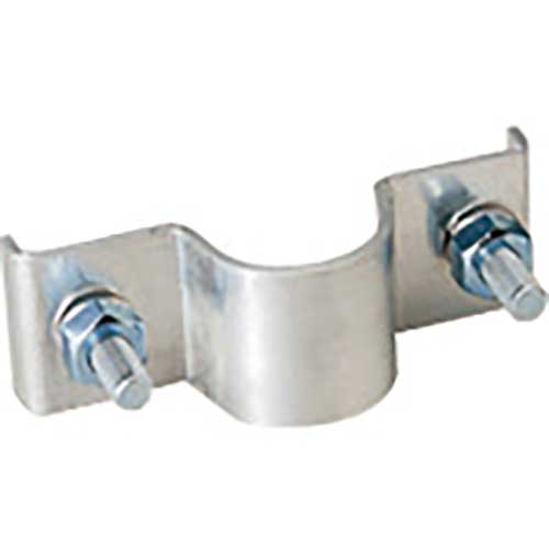 ユニット 標識取付バンド平リブ用 アルミ 60.5Ф用 395-521