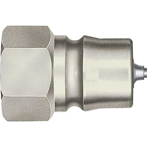 日東 ハイパーHSPカプラプラグ 相手側取付サイズR3/8(17898) 3HP-PV STEEL NBR