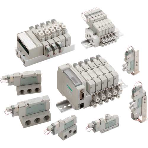 【廃番】CKD パイロット式5ポート弁 ダイレクト配管 4GA329R-08-B-3