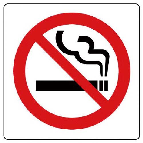 ユニット ピクトサイン 禁煙マーク 2枚1組 839-02A