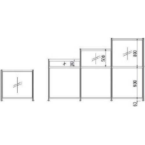 【廃番】OS 衝立(パーティション) 間口×高さ (mm):1200×1500 AP45