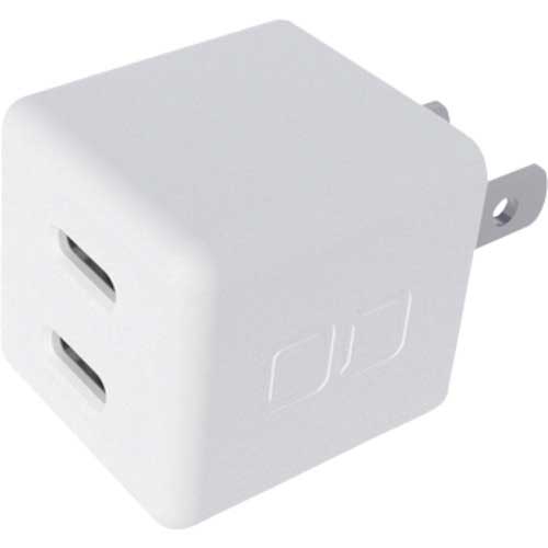 【廃番】CIO PD20W対応2ホ゜ートC×2 充電器 ホワイト CIO-PD20W2C-WH