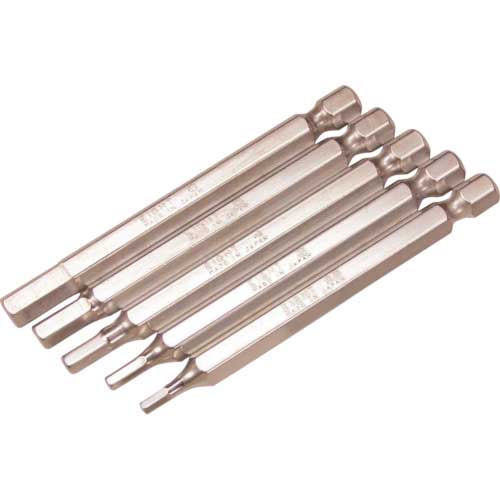 EIGHT 六角棒ビット 対辺6.35mm 溝9mm 2.5mmX75 単品 EA-63