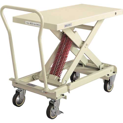 【廃番】Bishamon ハンドリフター BXレベラー(スプリング調整式) 均等荷重210kg テーブル寸法1010×518mm ESX21L