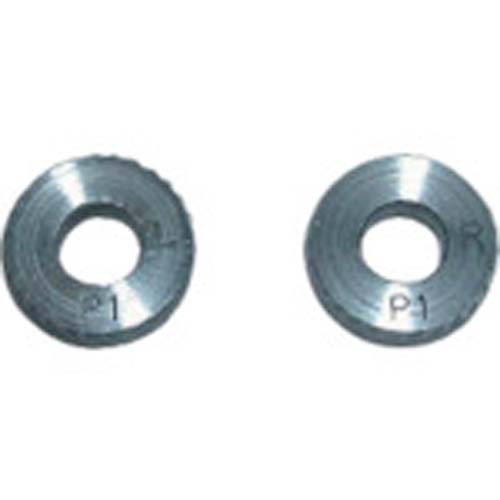 SUPER 転造小径加工用ローレット駒 アヤ目(2コ1組)中目 ピッチ:1.0 外径A:12 KNPRL1.0