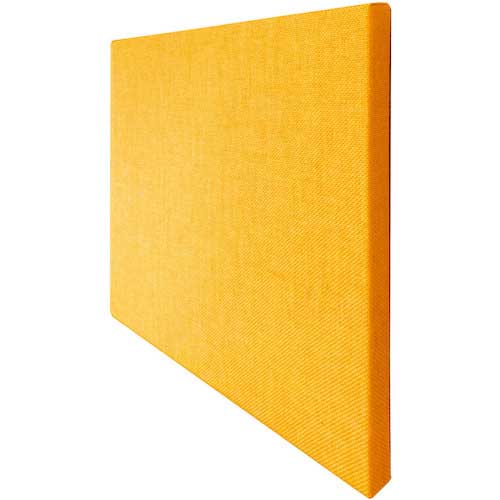 【廃番】東京ブラインド工業 吸音壁貼パネル フェルトーン マジックテープ仕様 イエロー 450×450×30mm KP-T44302
