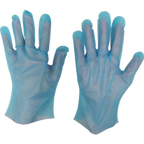 シンガー ポリスリム手袋 箱入ブルー(100枚入) SS LPE0183SEBBSS