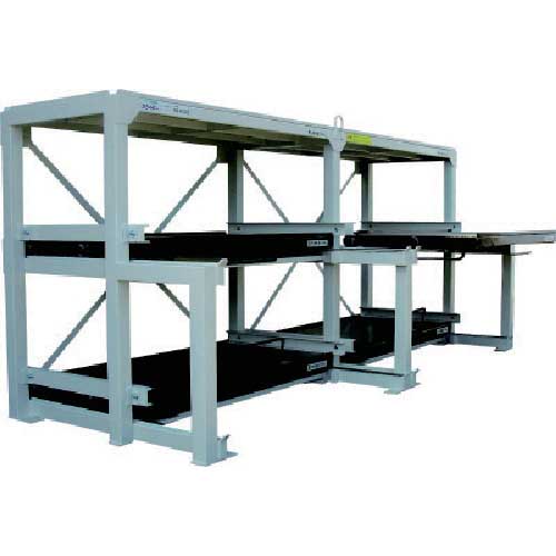 【廃番】日向 フルスライド式収納棚 スライダーラック N6W-1200×800×550H N6W-1200