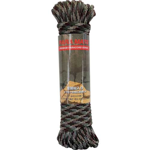 ユタカメイク パラメイトロープ(反射タイプ) 4mm×15m 迷彩 PMHR-01