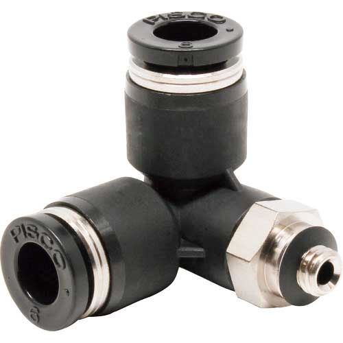 【廃番】PISCO チューブフィッティング トリポッドエルボチューブ6ネジM5X08 PVX6-M5