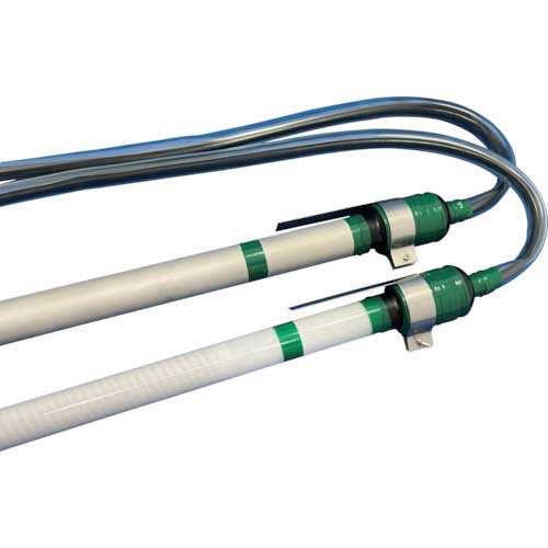 加島 薬液用投込みヒータ(石英) φ34×660 200V 3Kw コード1.5M QT34660-3