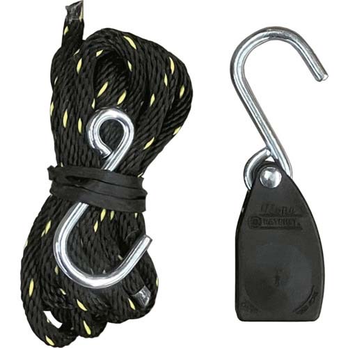 OH 荷締機 ロープラチェット 使用荷重35kg ロープ3mm×1.8m 2個入 SRU-3