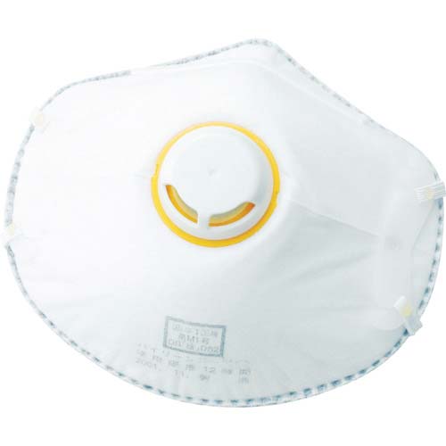 TRUSCO 排気弁付防じんマスク DS2 活性炭入 (10枚入) T37A-DS2KA