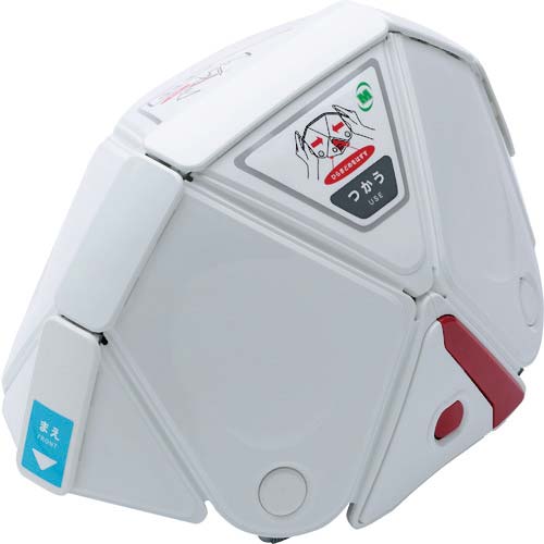 ミドリ安全 子ども用 防災用折りたたみヘルメット フラットメットキッズ TSC-10K ホワイト TSC-10K-W