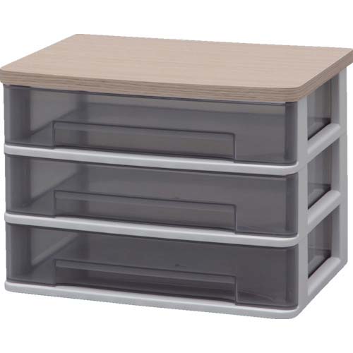 アイリスオーヤマ 226217 ウッドトップデスクチェスト WTDC-W430RF