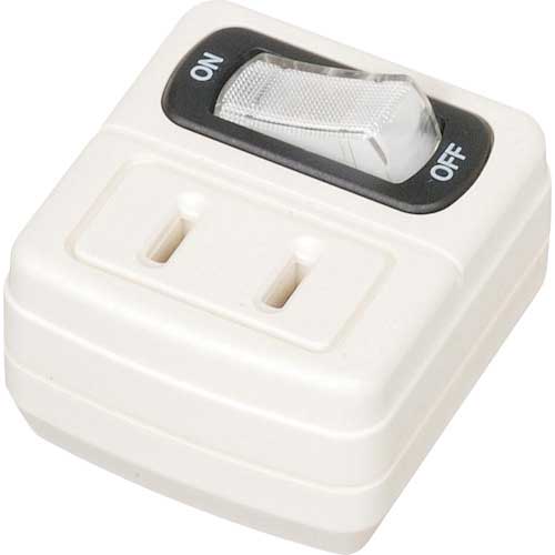 YAZAWA 省エネタップ1個口白 Y02F110WH