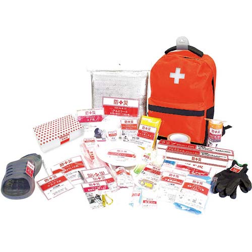 【廃番】山善 防災セット 防災バッグ30(災害対策30点セット)_34530 YBG-30R