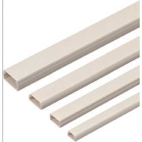 未来 Eモール (VVFケーブル用モール) カベ白 長さ1000mm 高さ15mm EML-1W