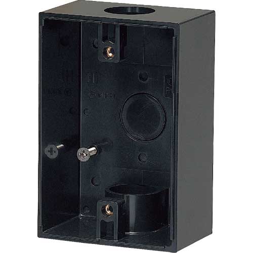 未来 露出スイッチボックス(防水コンセント用) PVR22-BC1K