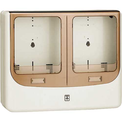 【廃番】未来 電力量計ボックス(バイザー付) WPN-2WVM-Z
